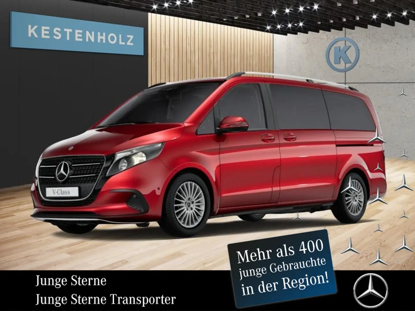 Mercedes-Benz V 220 V 220 d STYLE Lang *AHK*KAMERA*MBUX*SHZ*NAVI* Rot - 1