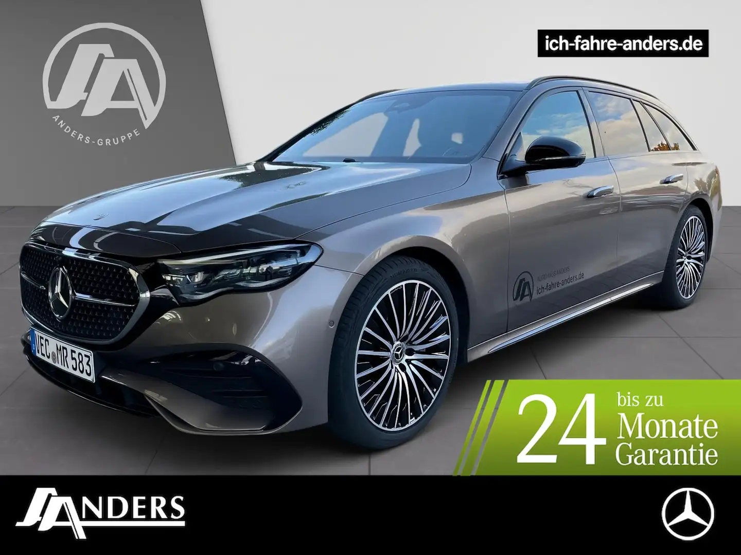 Mercedes-Benz E 220 d T +AMG+Pano+AHK+SHZ+Night+SpurW+S-Sitz Braun - 1