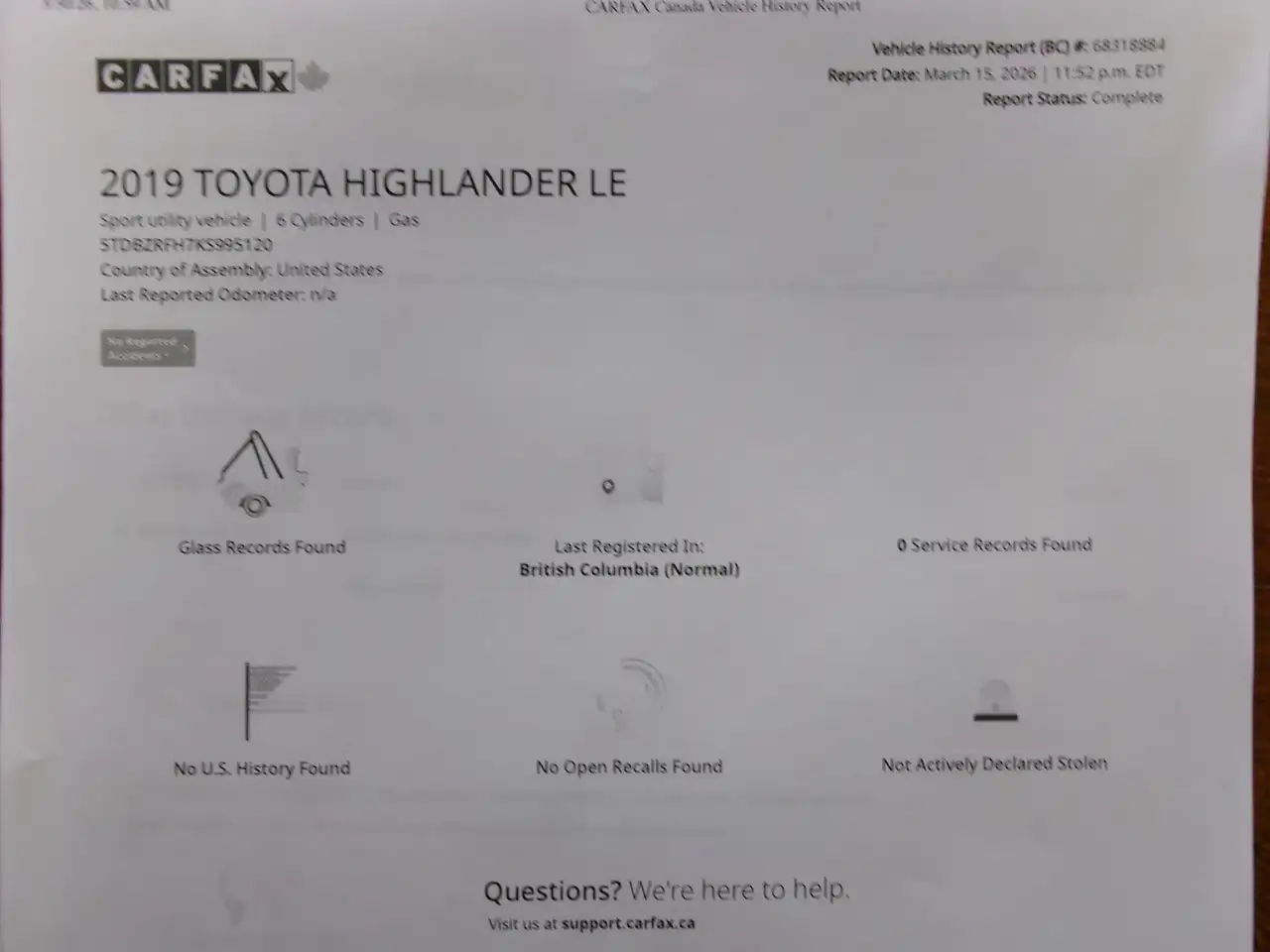 Toyota Highlander снимка Toyota Highlander