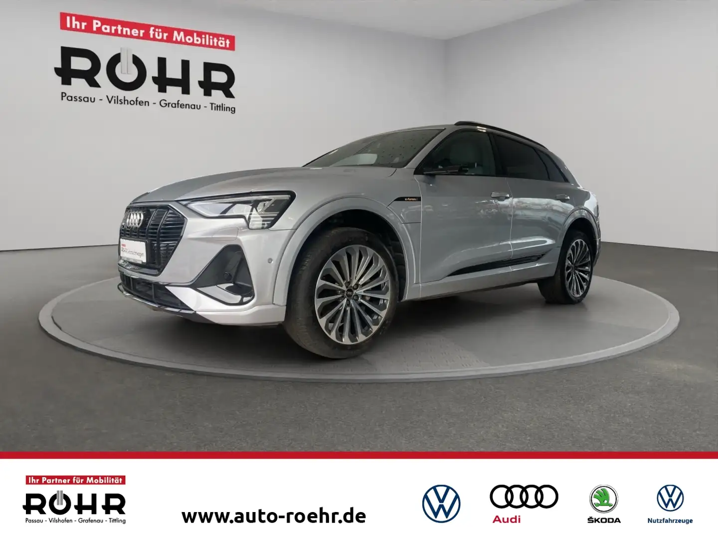 Audi e-tron S line (SHZ.Head-Up.Matrix-LED.NAVI.PDC.virtual co Silber - 1