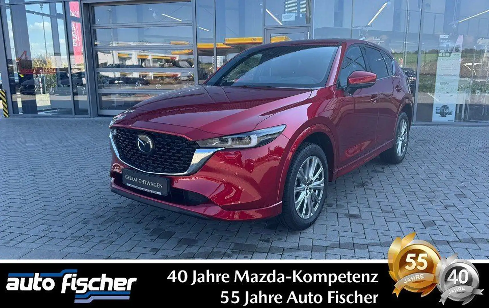 Mazda CX-5 2.5 (194PS) AWD Autom. Takumi Leder AHK 360 Rot - 1