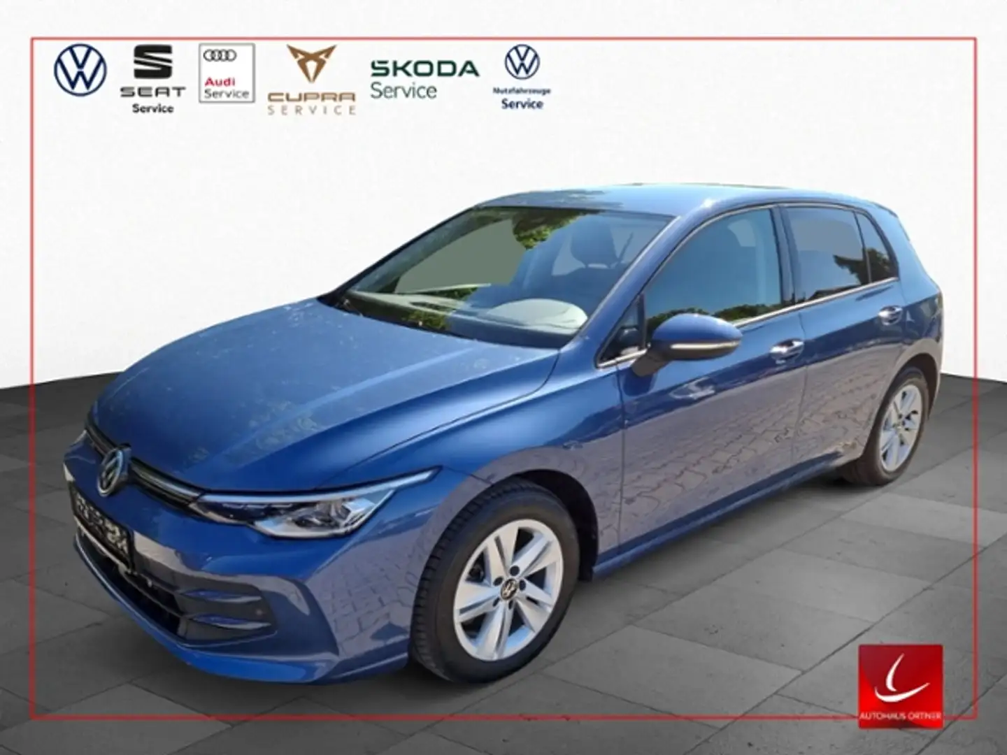 Volkswagen Golf VIII 1.5 TSI LIFE SHZ LED NAVI PDC APP CONNECT KE Bleu - 1