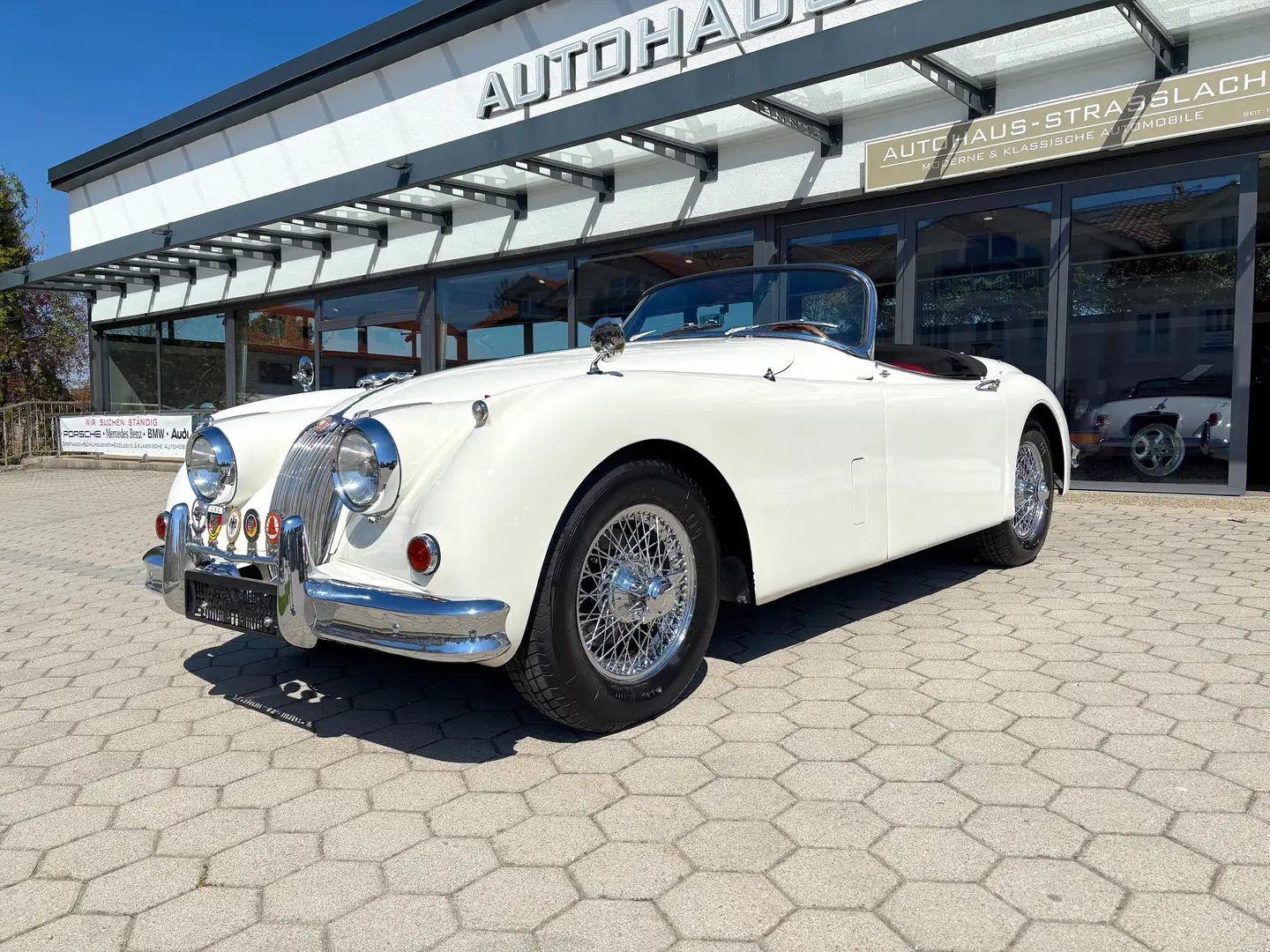 Oldtimer Jaguar XK 150 S OTS  SEIT 1979 1 BESITZER IN DEUTSCHLAND! Weiß - 1