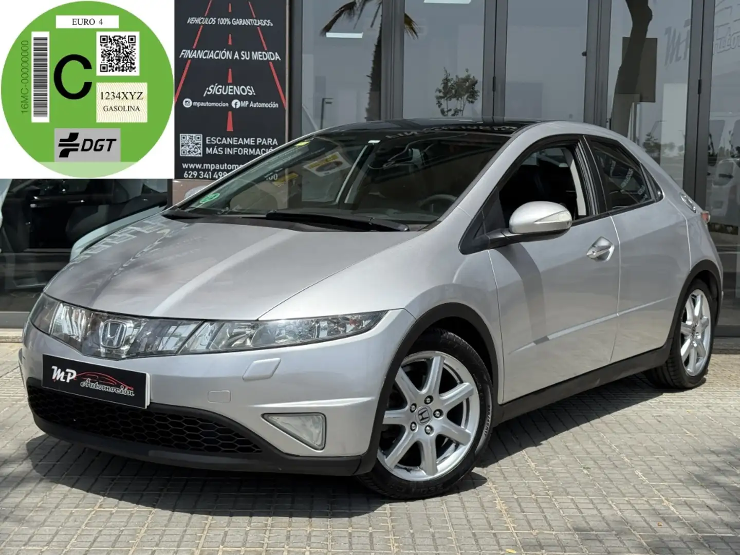 Honda Civic 1.8i-VTEC Executive - Piel Plateado - 1