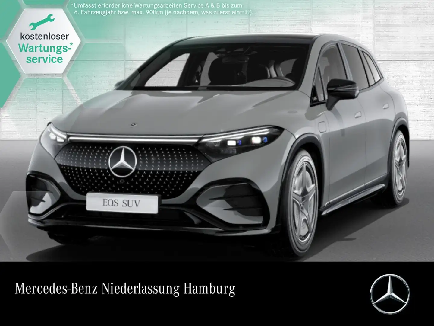 Mercedes-Benz EQS SUV EQS 580 4MATIC SUV AMG Fahrass Fondent Pano Distr. Gris - 1