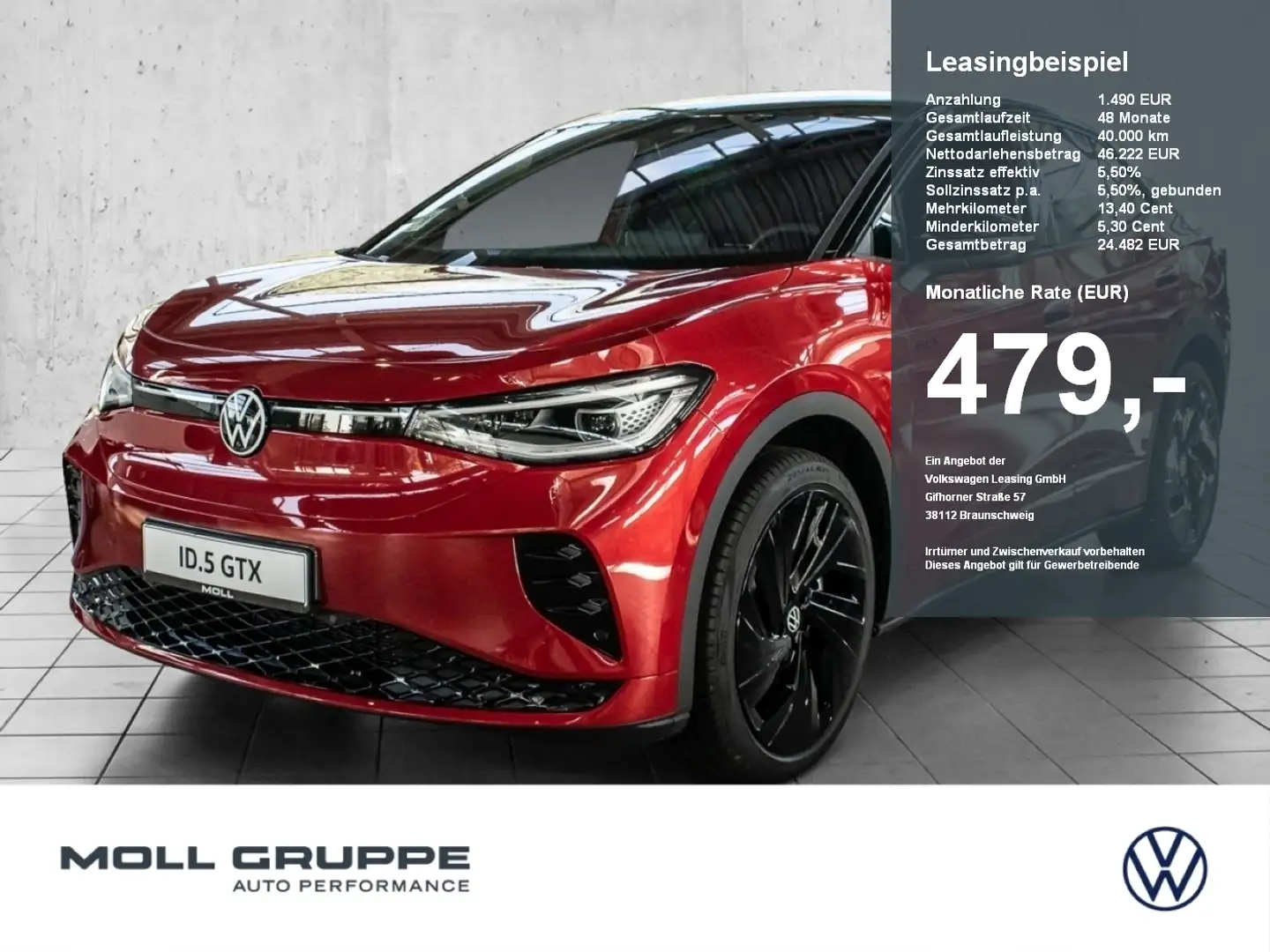 Volkswagen ID.5 GTX 4MOTION 79 kWh 1-Gang-Automatik NAVI Nero - 1