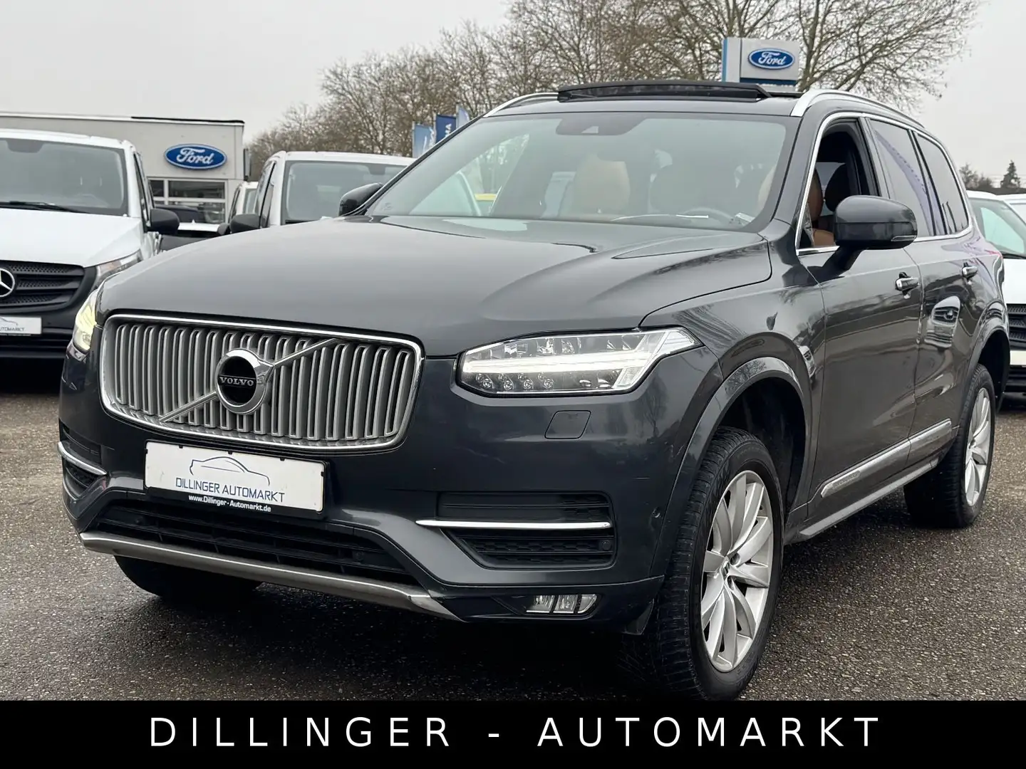 Volvo XC90 Inscription AWD 7-Sitzer Pano AHK NETTO Grau - 1