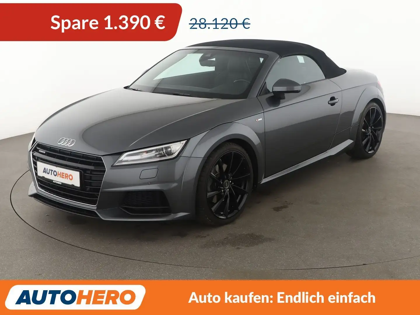 Audi TT 2.0 TFSI quattro Roadster Aut.*NAVI*XENON*PDC*SHZ* Schwarz - 1
