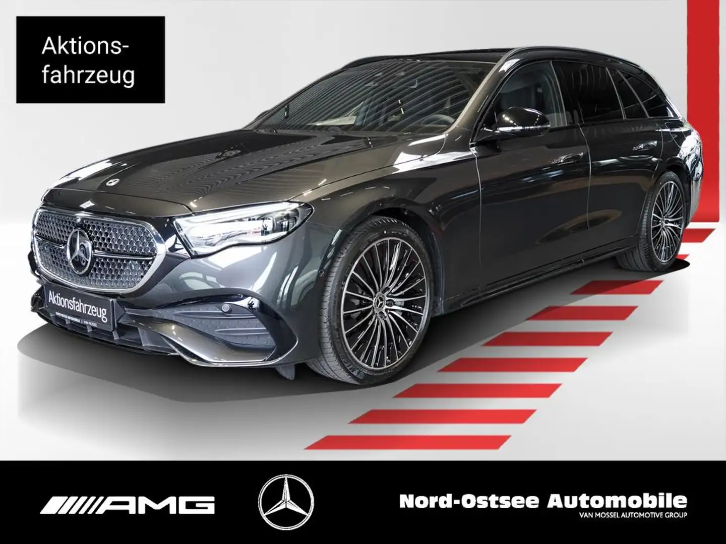 Mercedes-Benz E 300 de 4m T AMG-EDITION 20-ZO NIGHT PANO AHK Grau - 1