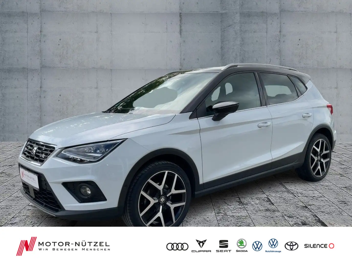 SEAT Arona 1.0TSI DSG FR-LINE LED+NAV+GRA+SHZ+PDC+RFK Weiß - 1