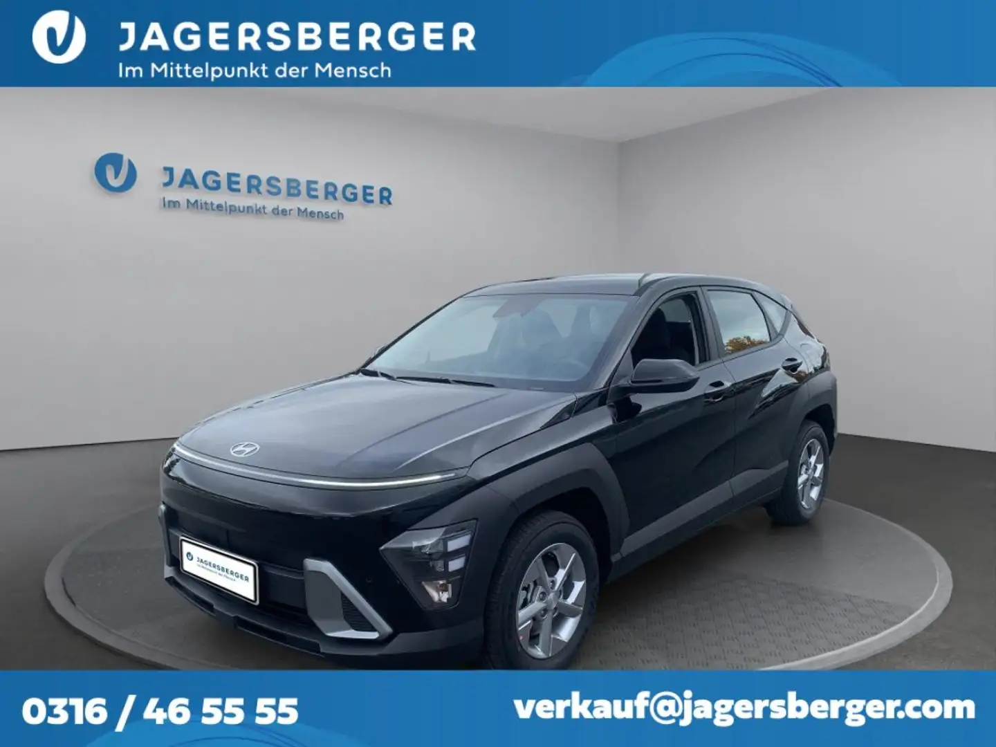 Hyundai KONA 1,6 GDI HEV Smart Line DCT Schwarz - 1