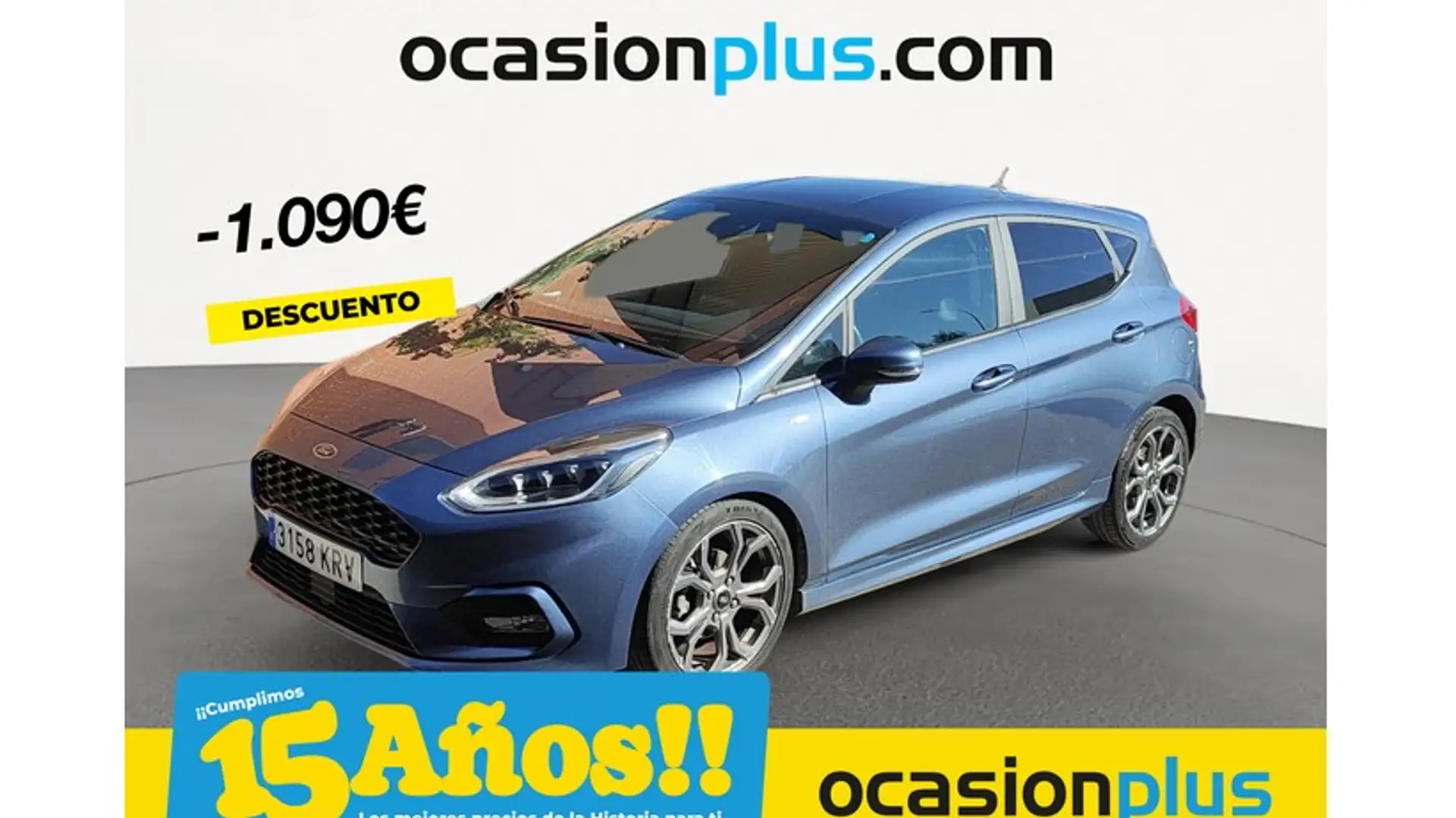 Ford Fiesta 1.0 EcoBoost S/S ST Line 100 Azul - 1