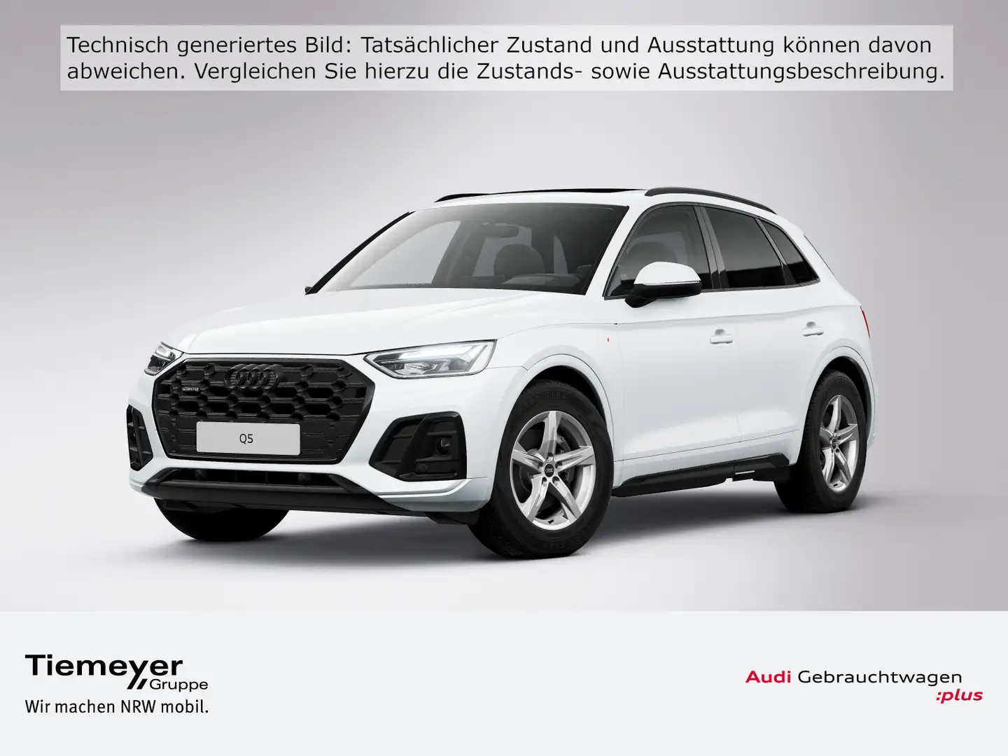 Audi Q5 40 TDI Q 2x S LINE OPS+ NAVI PANO LM18 Weiß - 1