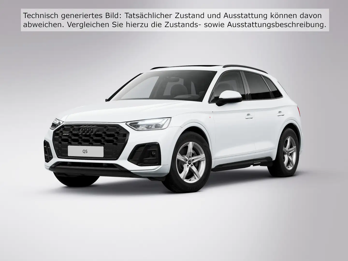 Audi Q5 40 TDI Q 2x S LINE OPS+ NAVI PANO LM18 Weiß - 2