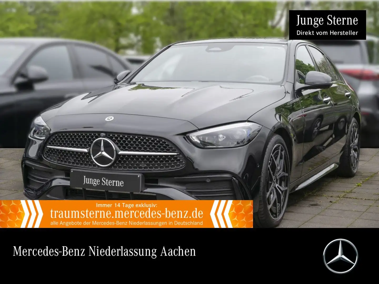 Mercedes-Benz C 200 AMG+NIGHT+PANO+360+BURMESTER+SITZKLIMA+TOTW Negro - 1