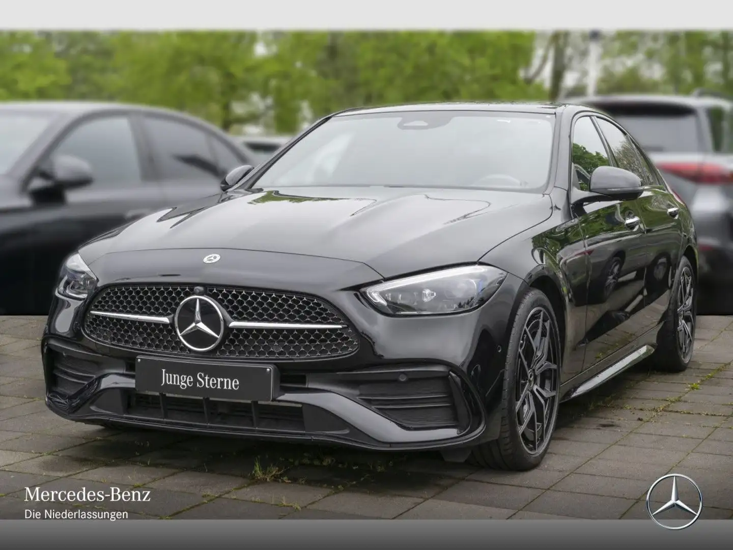 Mercedes-Benz C 200 AMG+NIGHT+PANO+360+BURMESTER+SITZKLIMA+TOTW Negro - 2