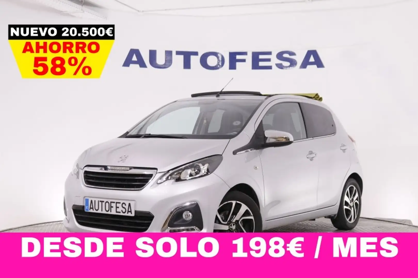 Peugeot 108 1.0 VTI TOP! 72CV 5P # TECHO Gris - 1