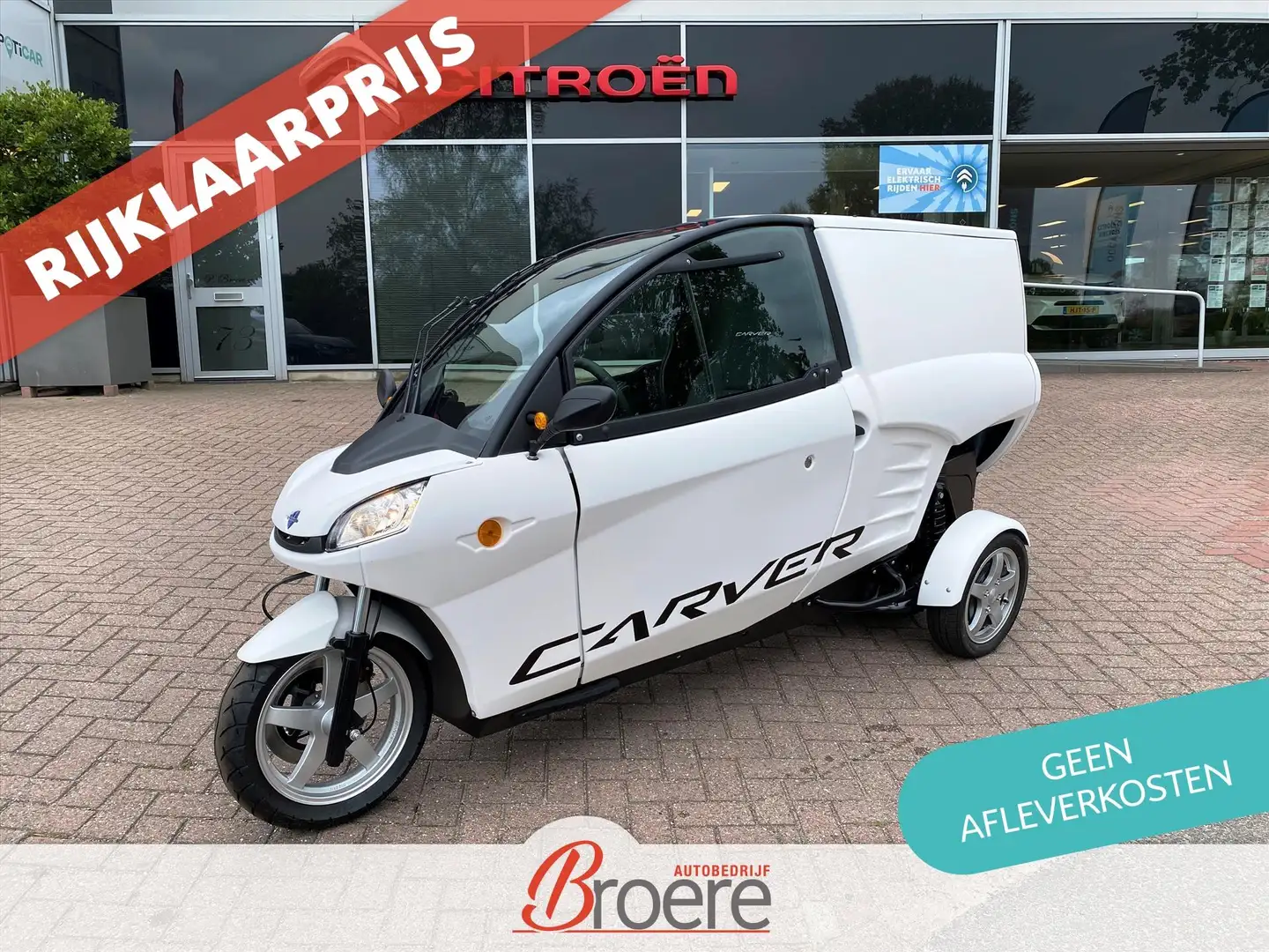 Carver Cargo Range+ 45 km/u 7,1 kWh *nieuw* | 1 persoons met ru Blanc - 1