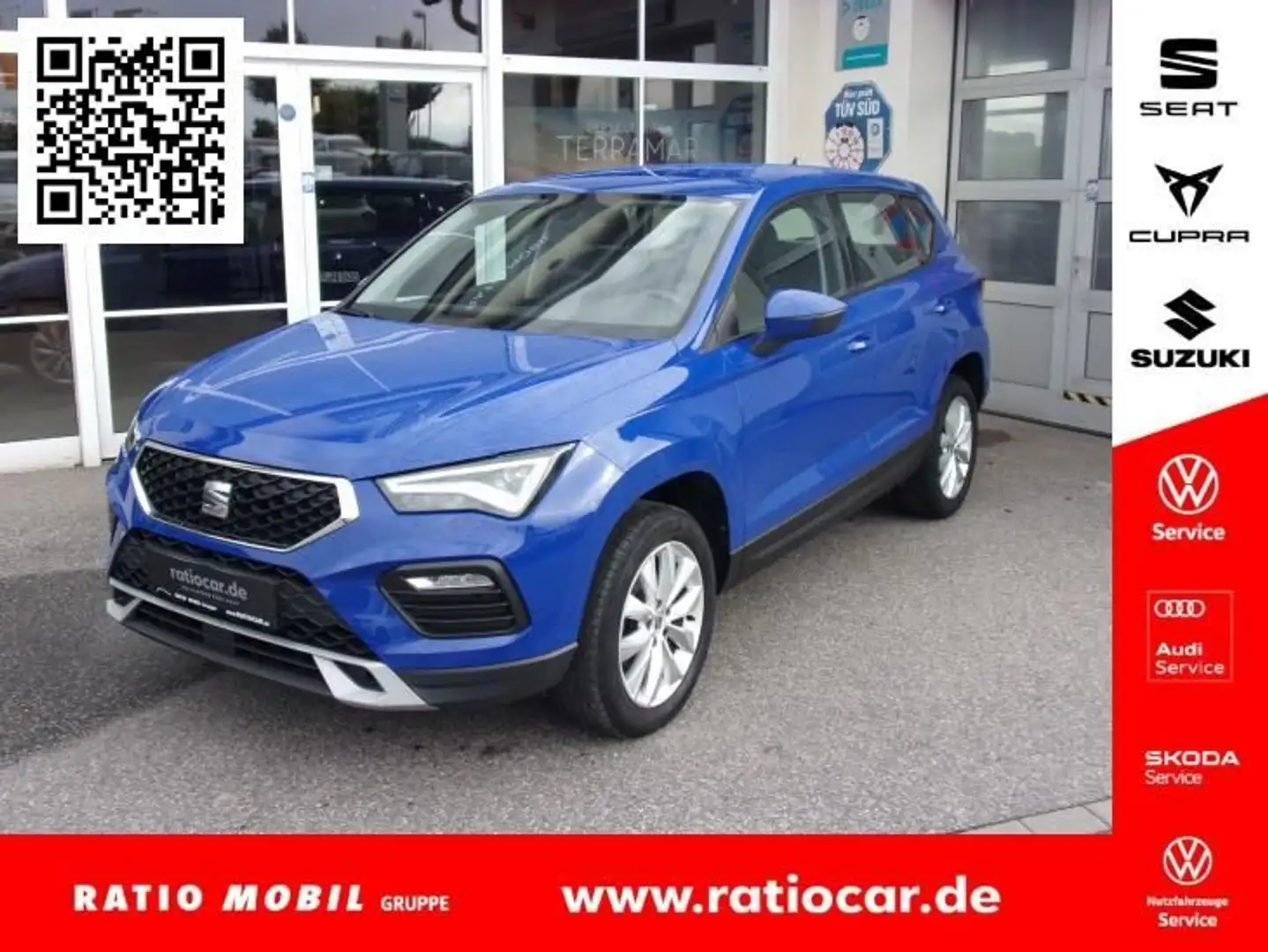 SEAT Ateca ATECA STYLE 1.0 TSI AHZV NAVI VOLL-LED FULL-LINK Blau - 1