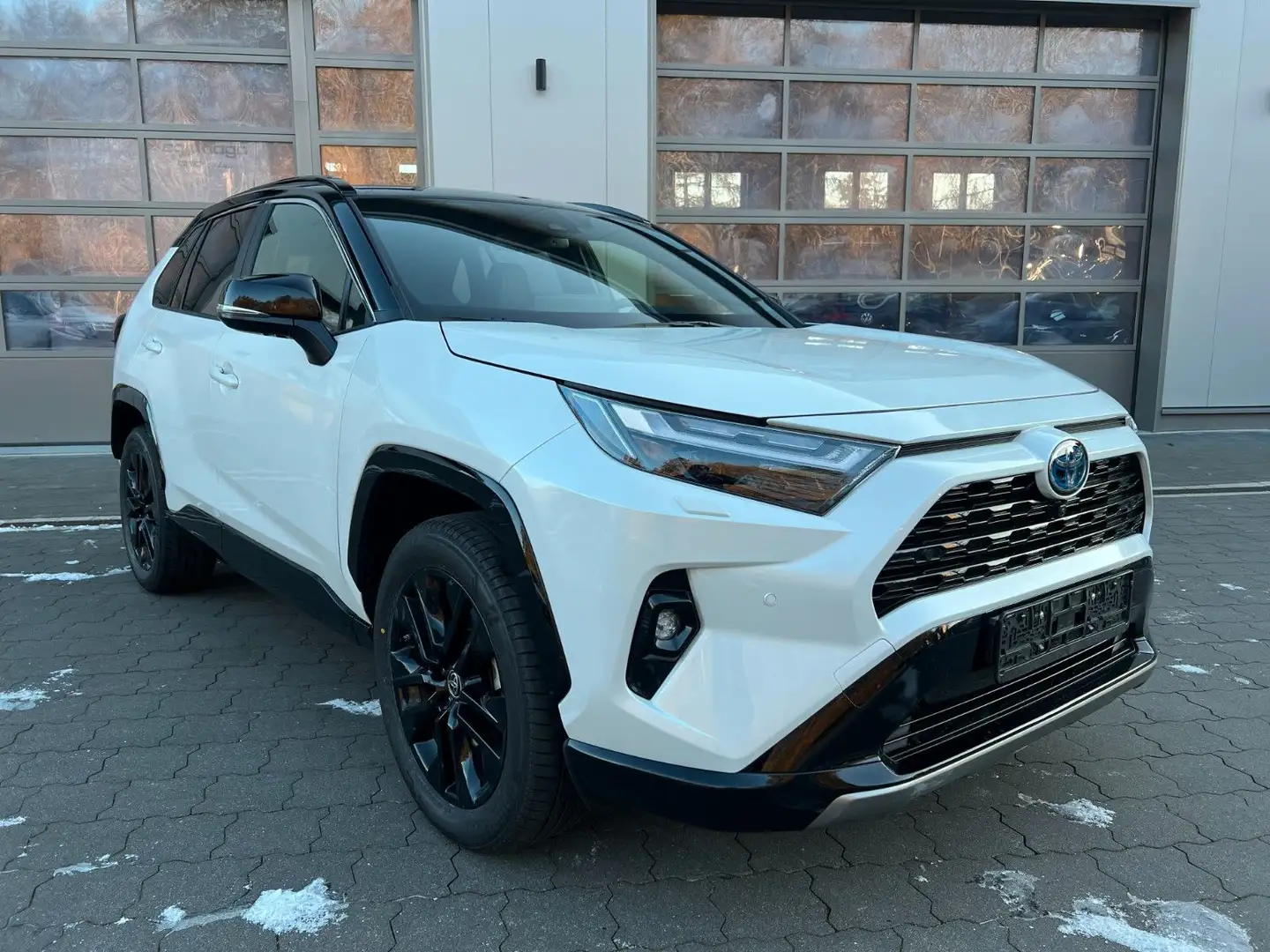 Toyota RAV 4 2.5 Hybrid 4x2 Style VOLL JBL+360°+LEDER Weiß - 1