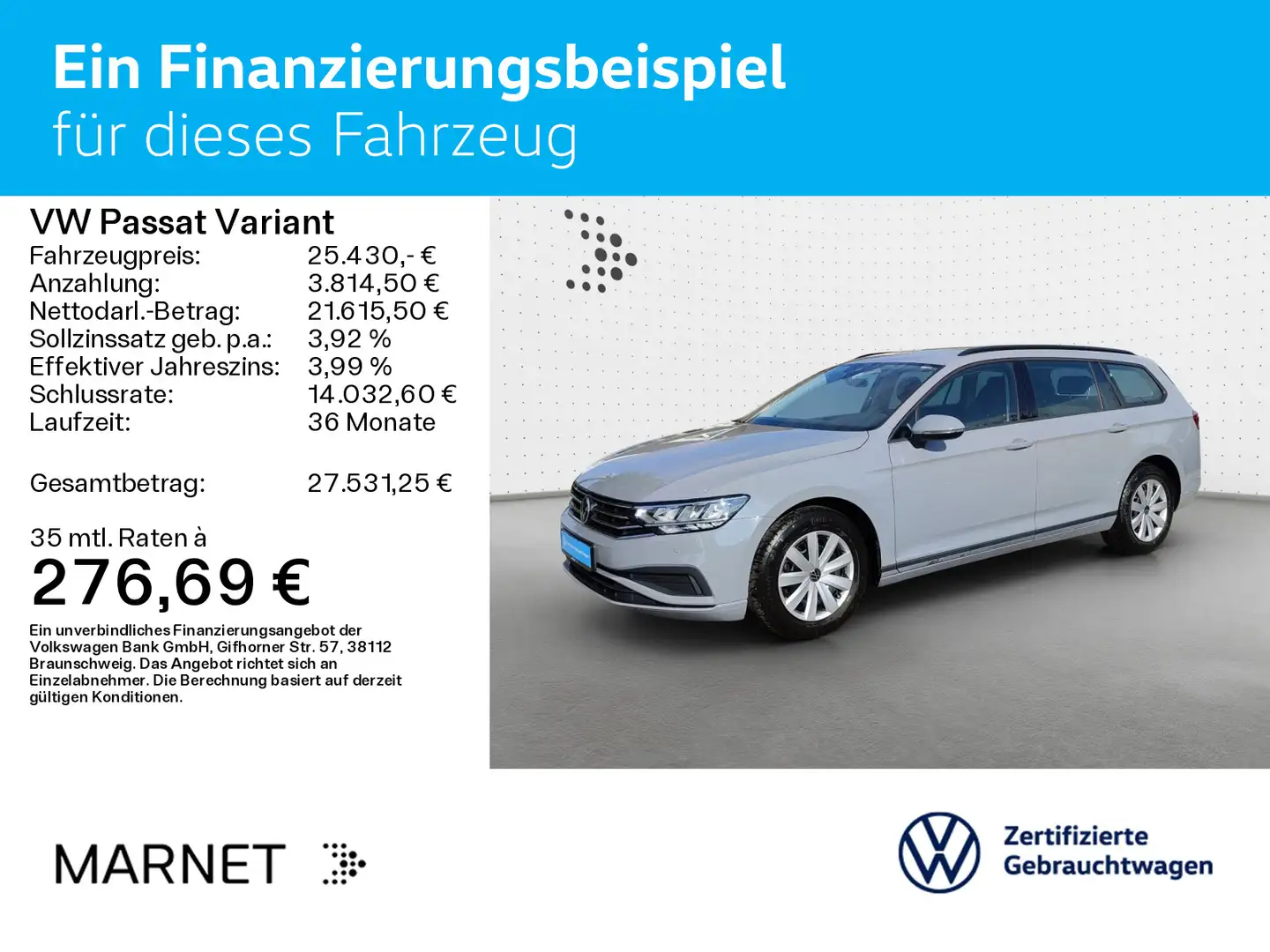 Volkswagen Passat Variant 2.0 TDI DSG ConceptlineNavi*AHK*K Gris - 2
