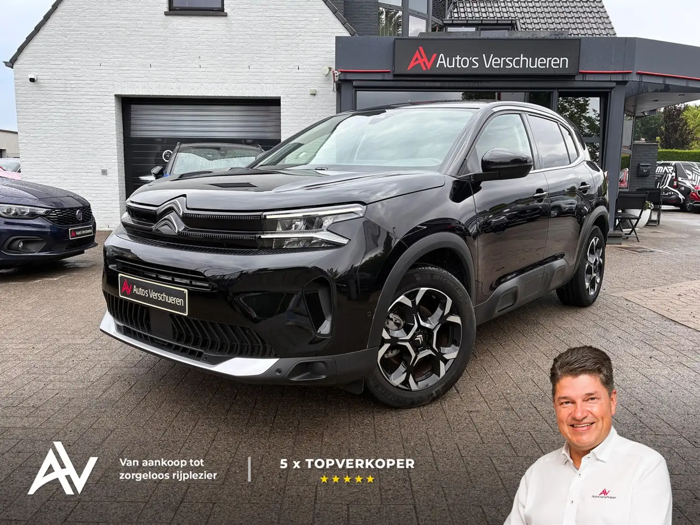 Citroen C5 Aircross 1.2 Hybrid 136 e-DCS6 Plus ** ACC | Keyless | C... Zwart - 1