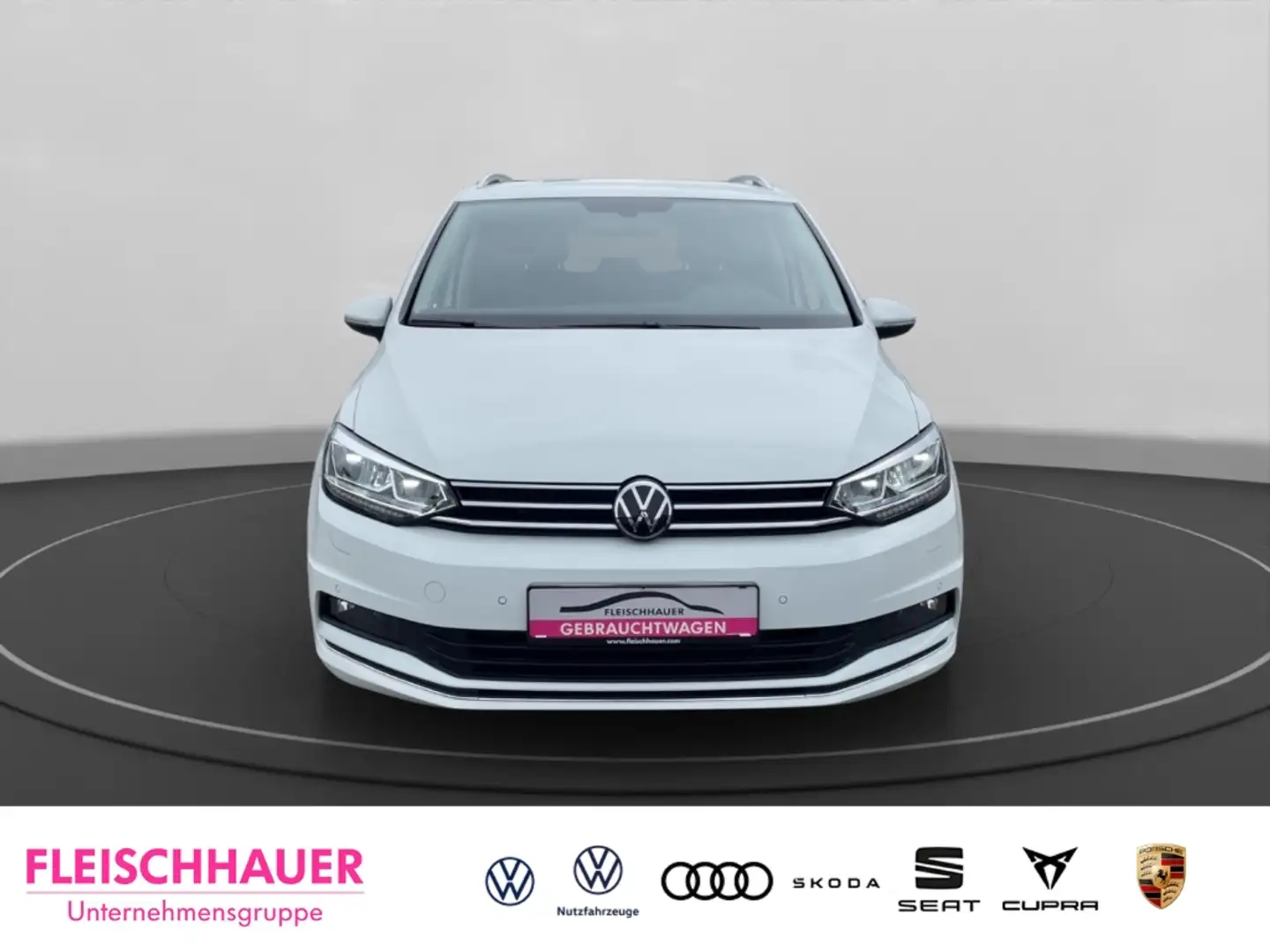 Volkswagen Touran Highline 2.0 TDI AHK-klappbar Navi LED ACC El. Hec Blanc - 2