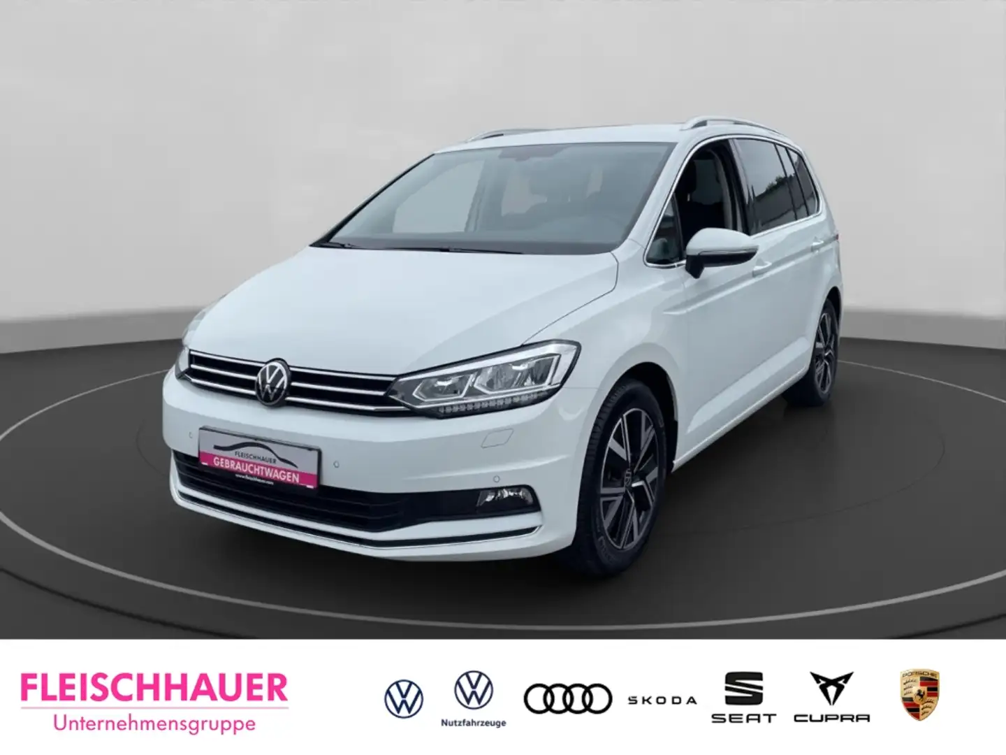 Volkswagen Touran Highline 2.0 TDI AHK-klappbar Navi LED ACC El. Hec Blanc - 1
