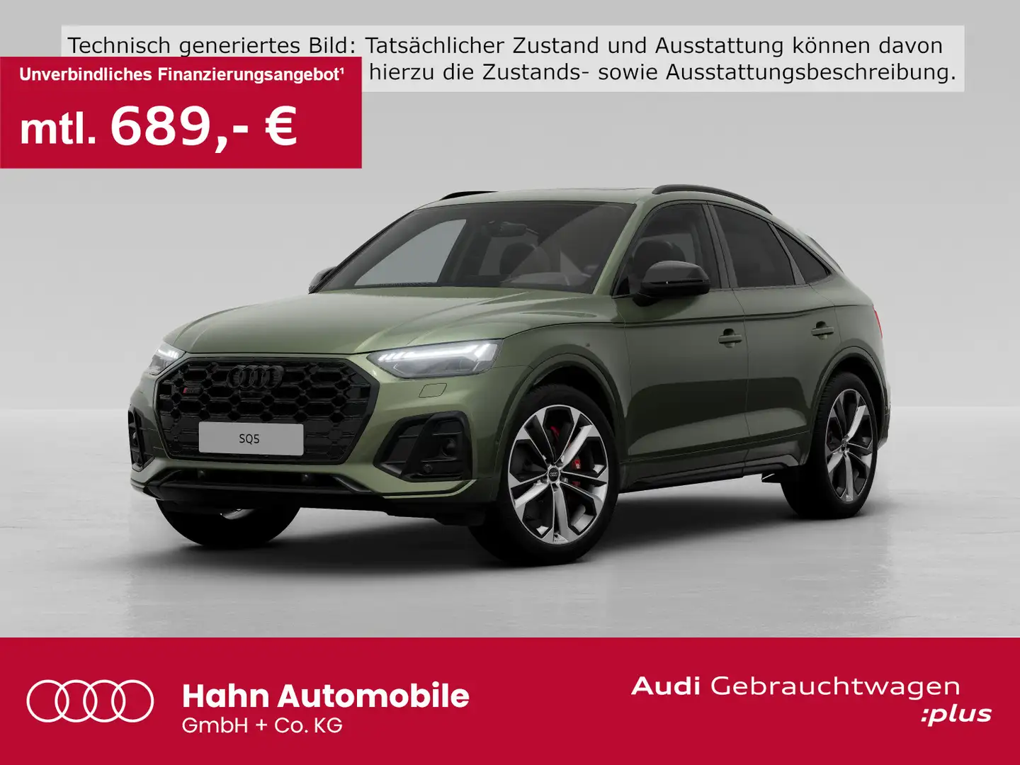 Audi SQ5 3.0TDI qu Tiptrc Matrix Standh B&O Grün - 1