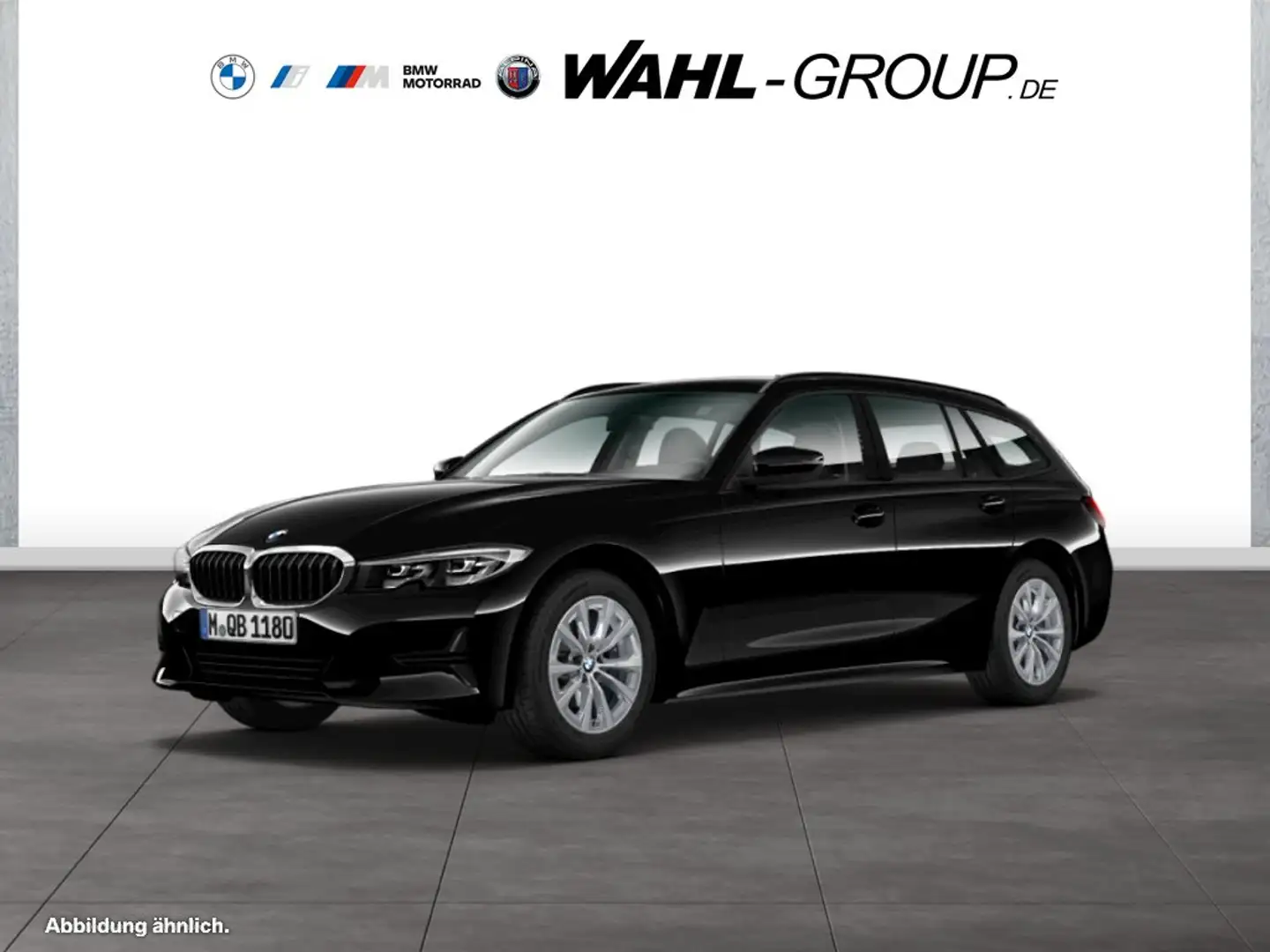 BMW 318 i Touring Advantage DAB WLAN Tempomat AHK Schwarz - 1