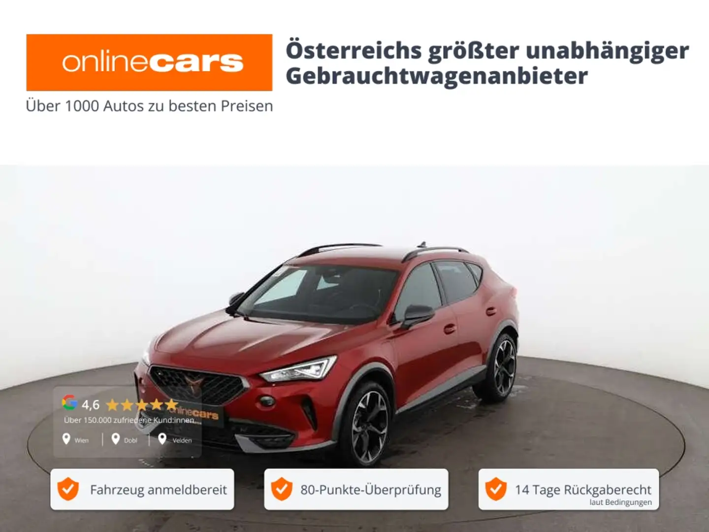 CUPRA Formentor 1.4 eHybrid PHEV 150/204 Aut LED RADAR Rot - 1