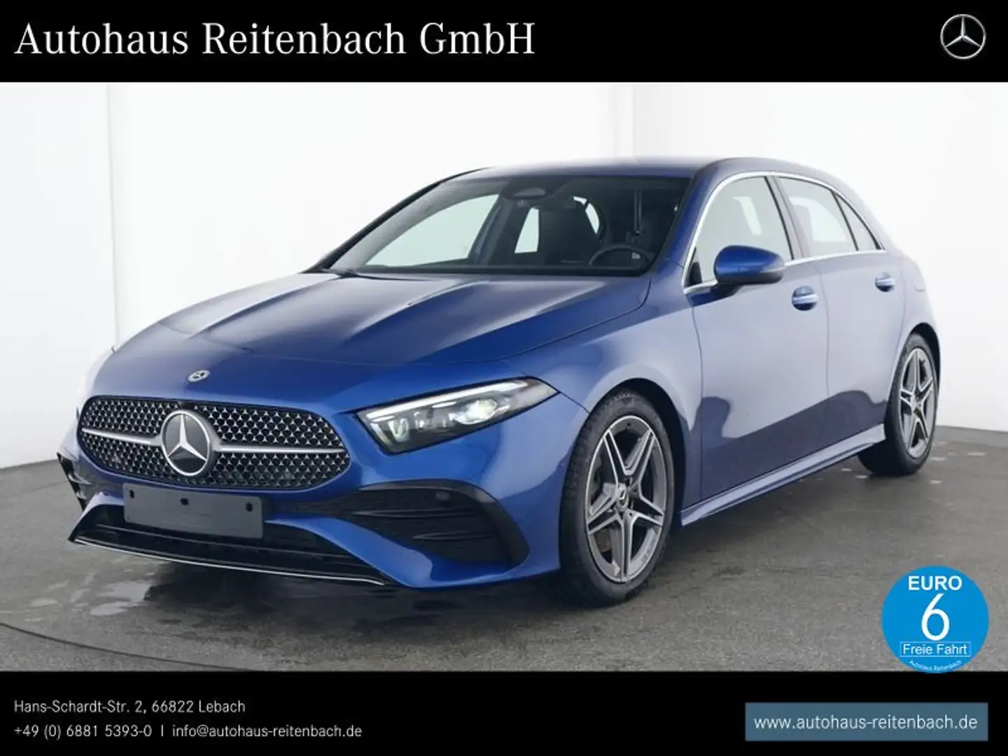 Mercedes-Benz A 220 A220d AMG+MEMO+MULTIBEAM TOTW+KAME+KEYLESS+AMBIE Bleu - 1
