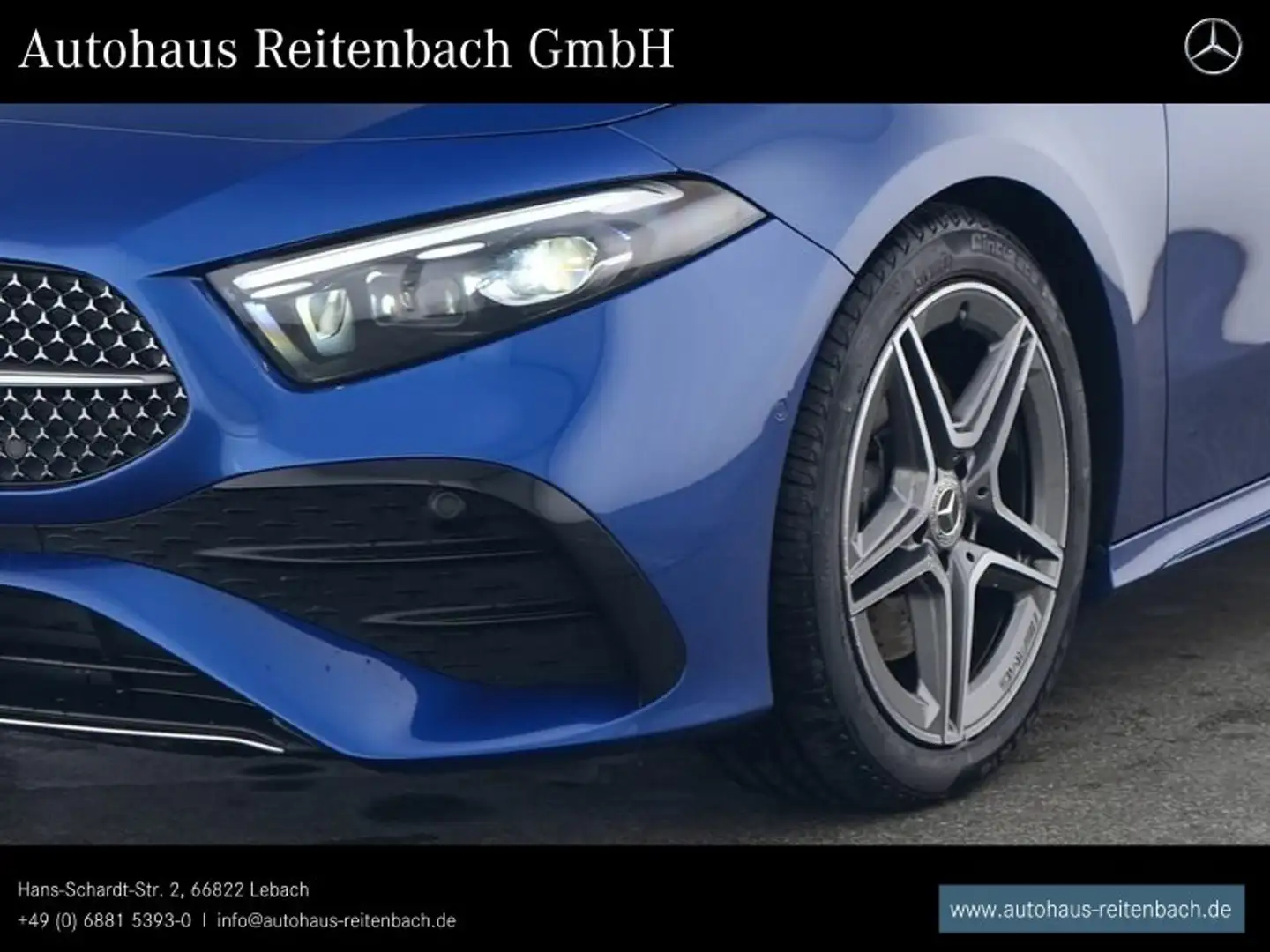 Mercedes-Benz A 220 A220d AMG+MEMO+MULTIBEAM TOTW+KAME+KEYLESS+AMBIE Bleu - 2