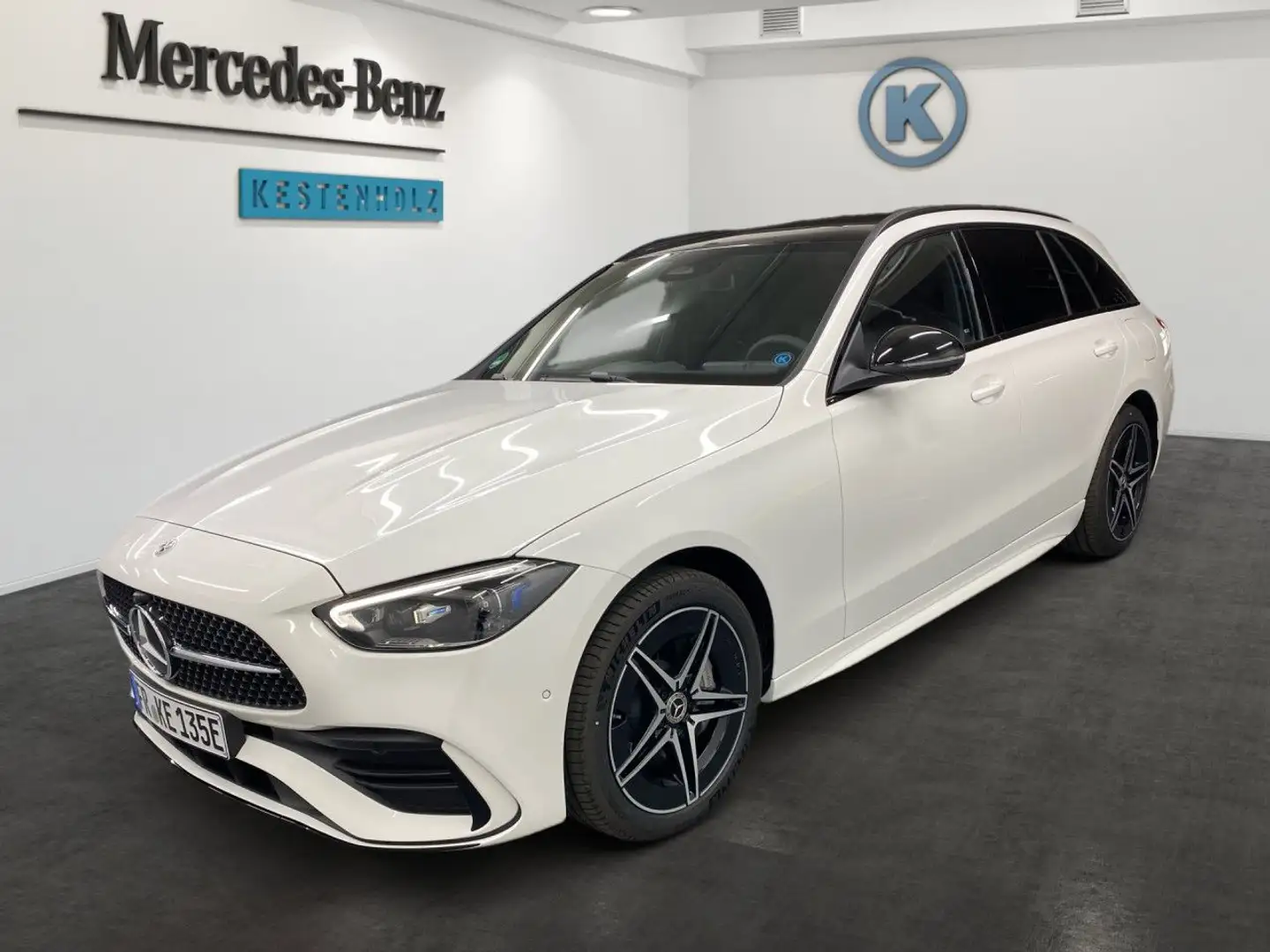 Mercedes-Benz C 300 e T Hybrid AMG+AHK+PANO+DIGITAL+360° Weiß - 2