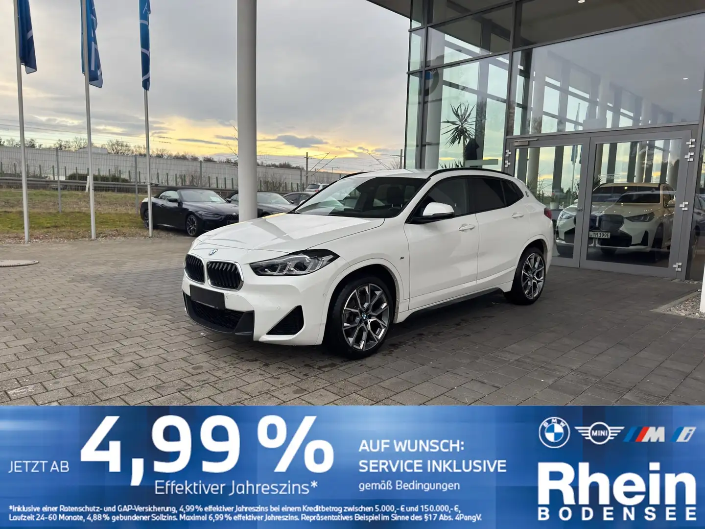 BMW X2 sDrive20i M Sport ACC HUD AHK Lenkradheizung Weiß - 1