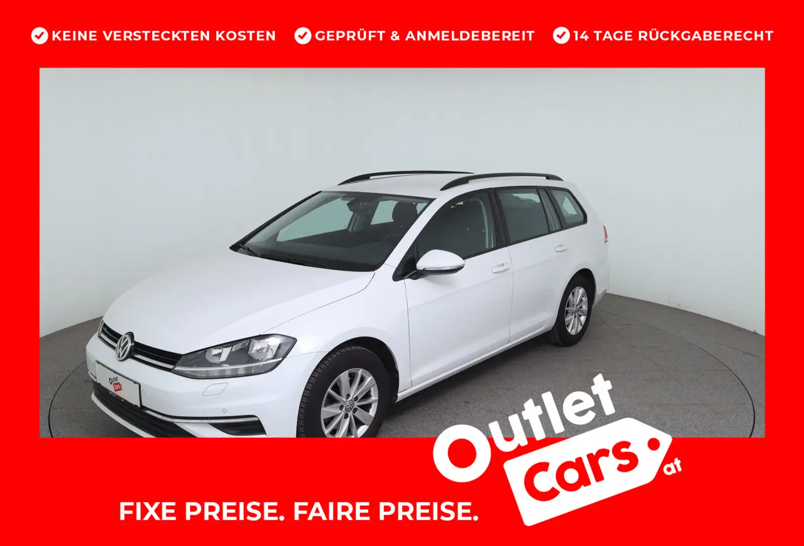 Volkswagen Golf Variant Comfortline TDI SCR Weiß - 1