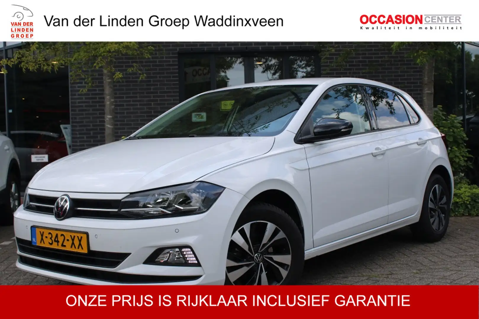 Volkswagen Polo 1.0 Comfort line Carplay/Airco/Pdc 2x/Cruise/15" A Weiß - 1