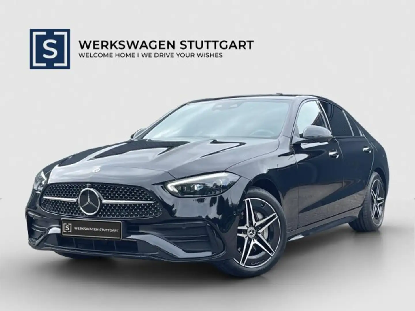 Mercedes-Benz C 400 C 400 e 4M AMG Night D-Light AHK Distronic Navi Schwarz - 1