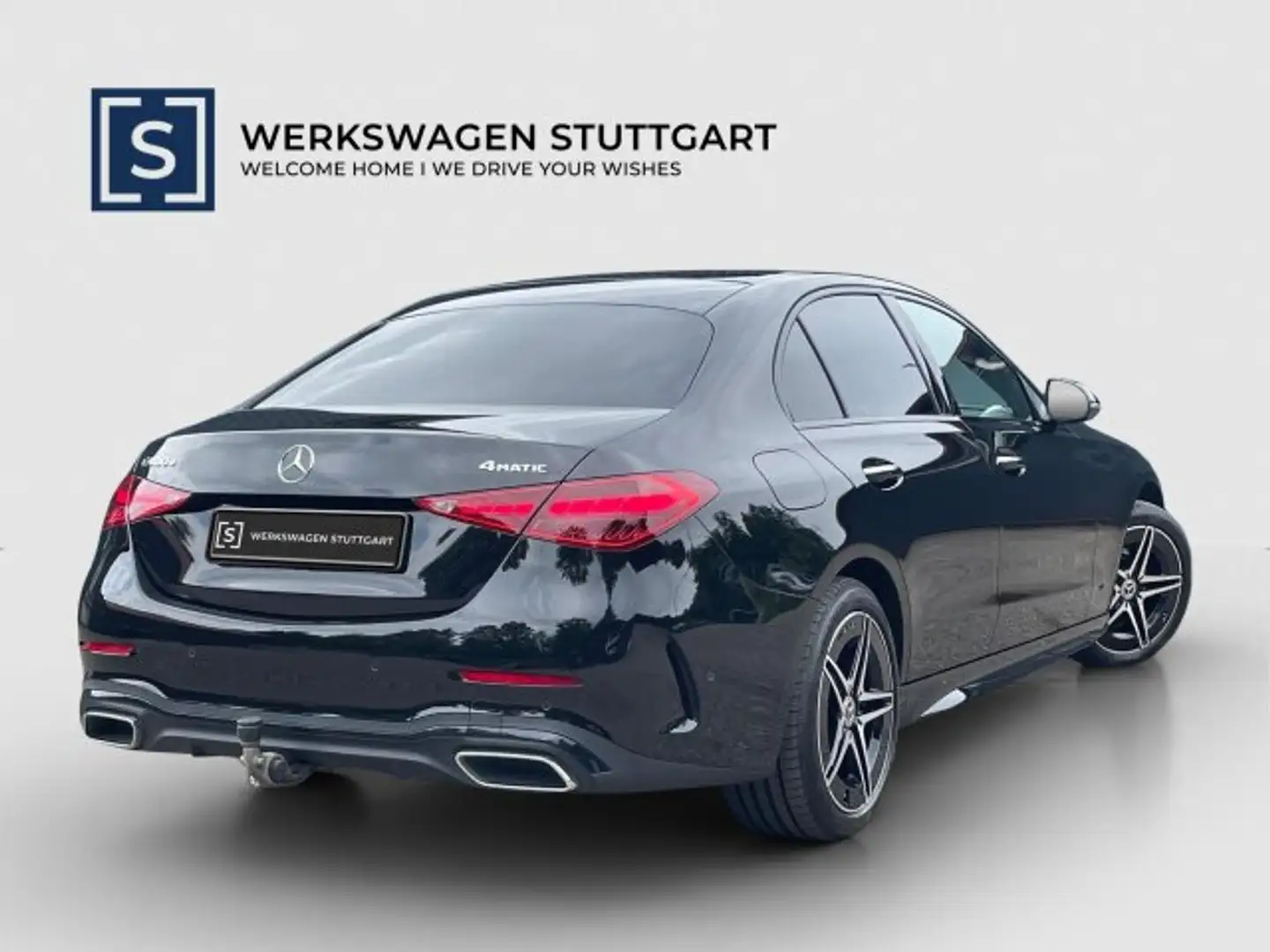 Mercedes-Benz C 400 C 400 e 4M AMG Night D-Light AHK Distronic Navi Schwarz - 2