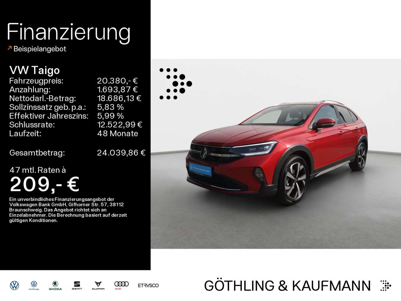 Volkswagen Taigo 2022 — 1.5 TSI Style DSG*LED*NAVI*SHZ*KAM*IQ.DRIV