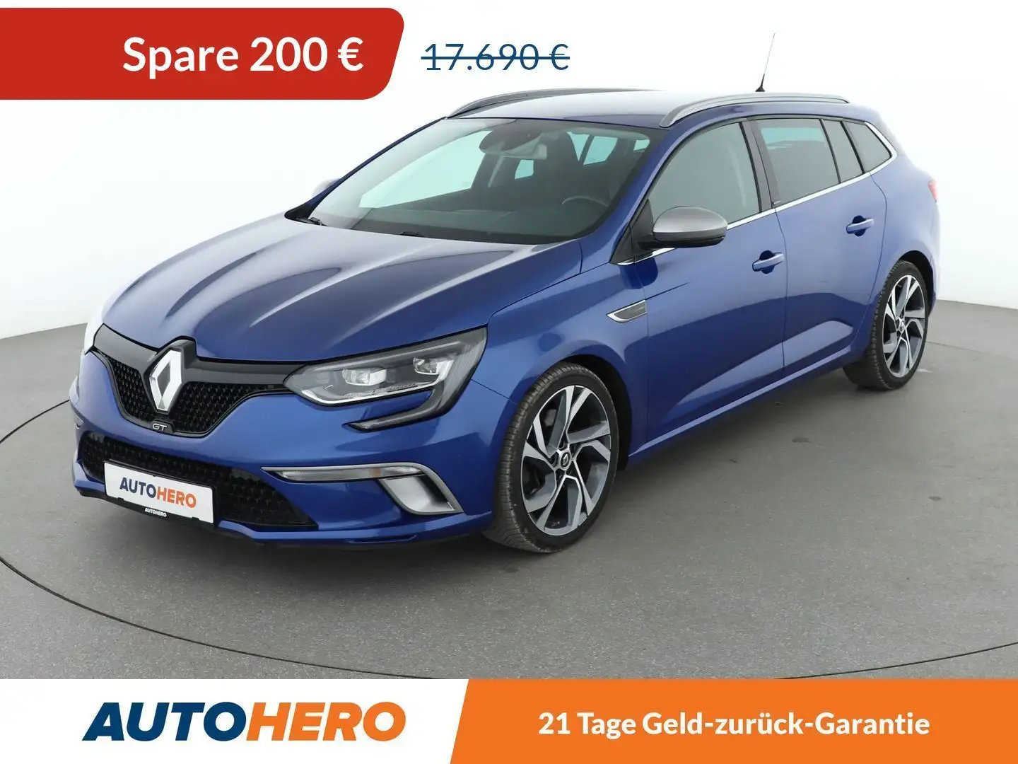 Renault Megane 1.6 TCe Energy GT Aut.*NAVI*LED*CAM*PDC*SHZ*ACC* Blau - 1