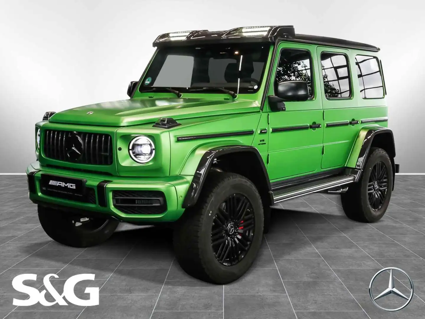 Mercedes-Benz G 63 AMG 4x4² Burmester+TV+ESHD+360°+Distronic Зелений - 1