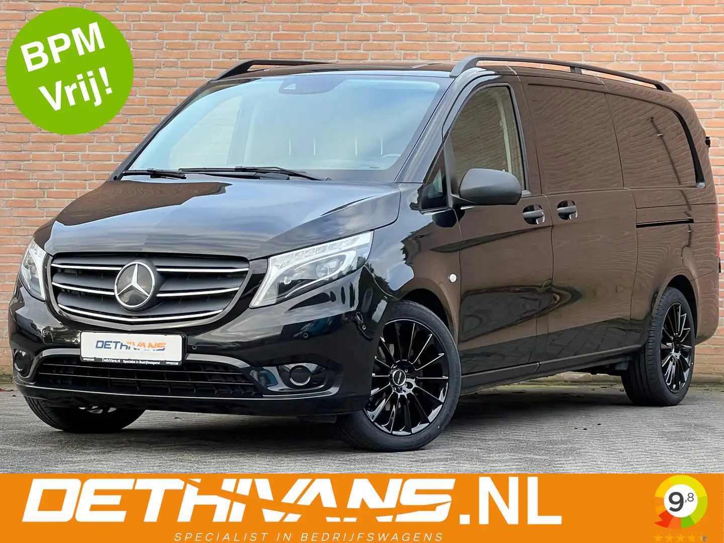 Mercedes-Benz Vito 116CDI 164PK Extra Lang / 9G-Tronic / 2x Schuifdeu Schwarz - 1