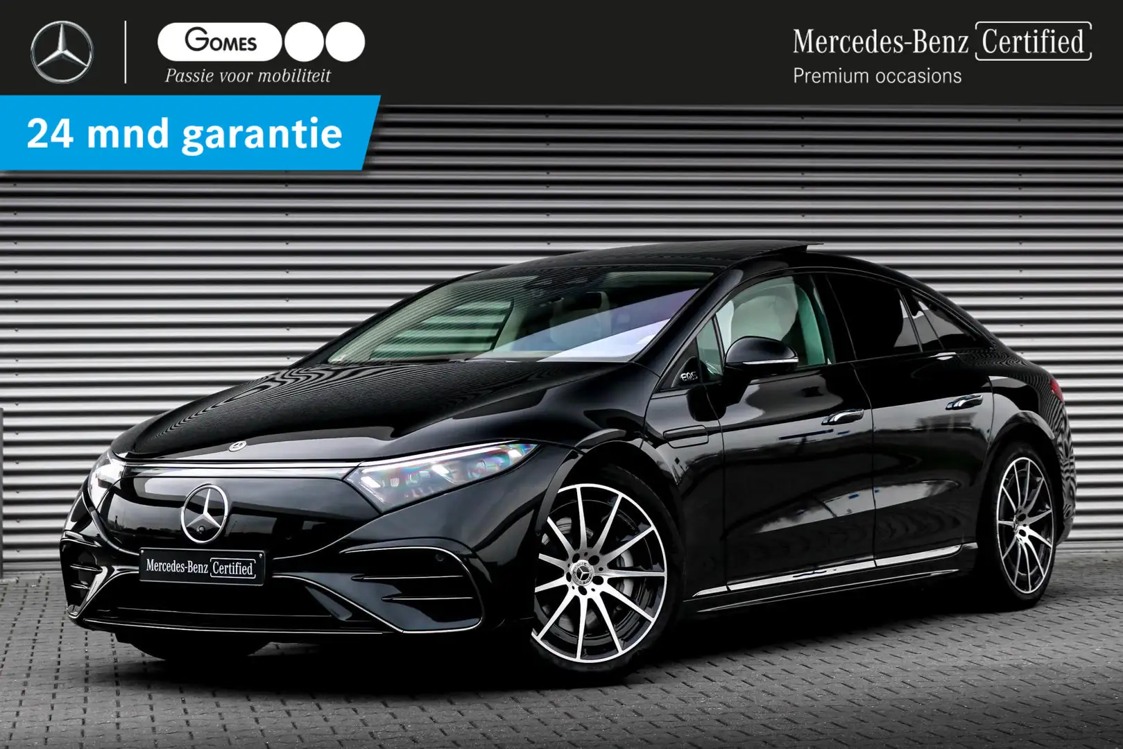 Mercedes-Benz EQS 450+ | Grijs Leder | Panoramadak | Rijassistentiep Fekete - 1