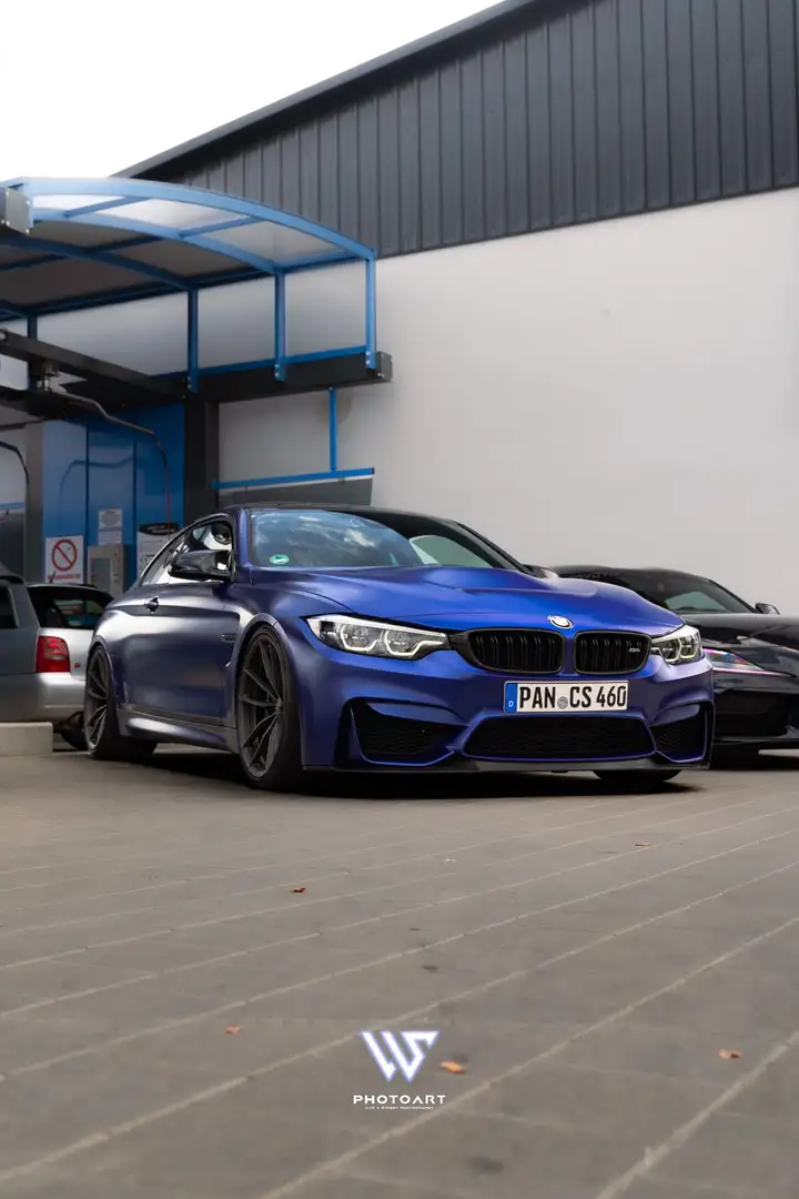BMW M4 CS, Frozen Dark Blue, KW V3, Edelweiss, Carbon Bleu - 1