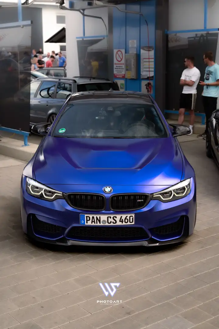 BMW M4 CS, Frozen Dark Blue, KW V3, Edelweiss, Carbon Bleu - 2