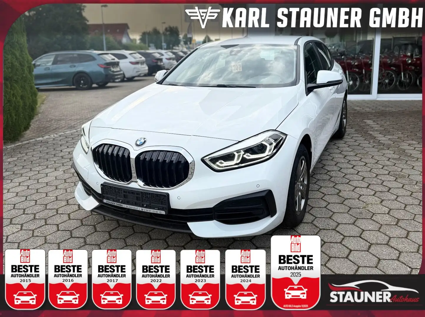 BMW 116 i Limousine LENKRADHEIZUNG NAVI PDC LED Weiß - 1