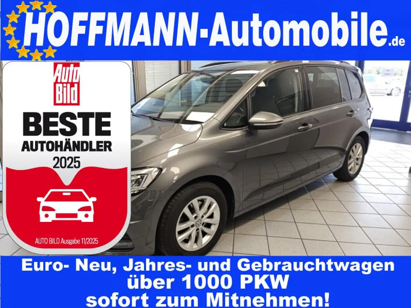 Volkswagen Touran Comfortline  Navi,AHK,Sitzheizung,PDC Gris - 1