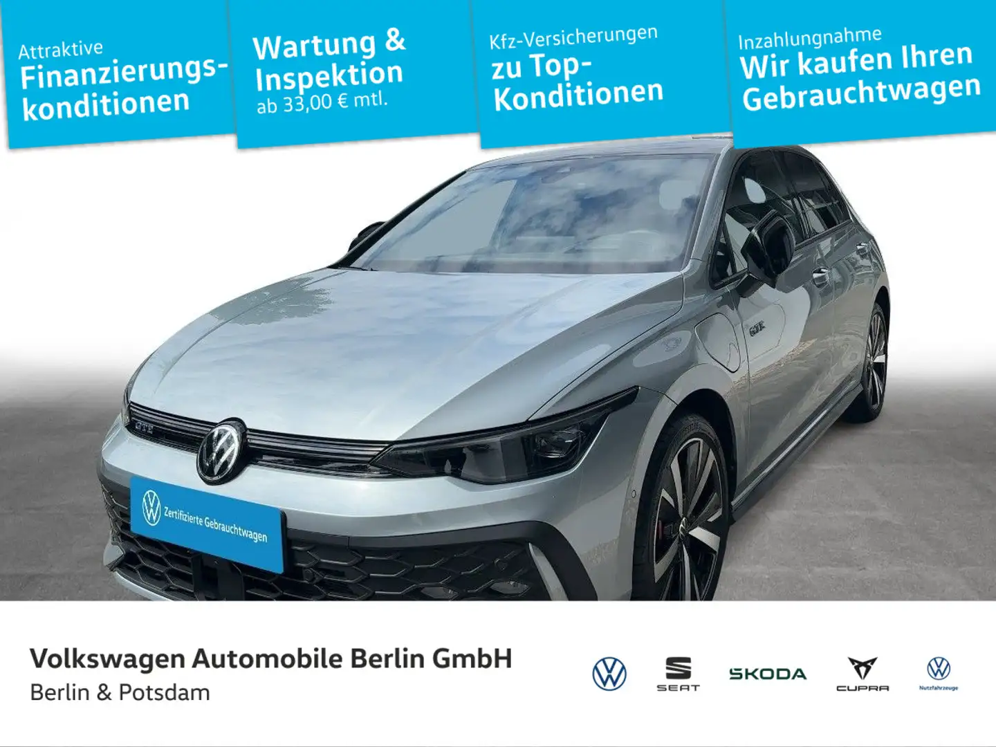 Volkswagen Golf GTE VIII 1.5 eHybrid GTE DSG LED Navi Connect Argent - 1