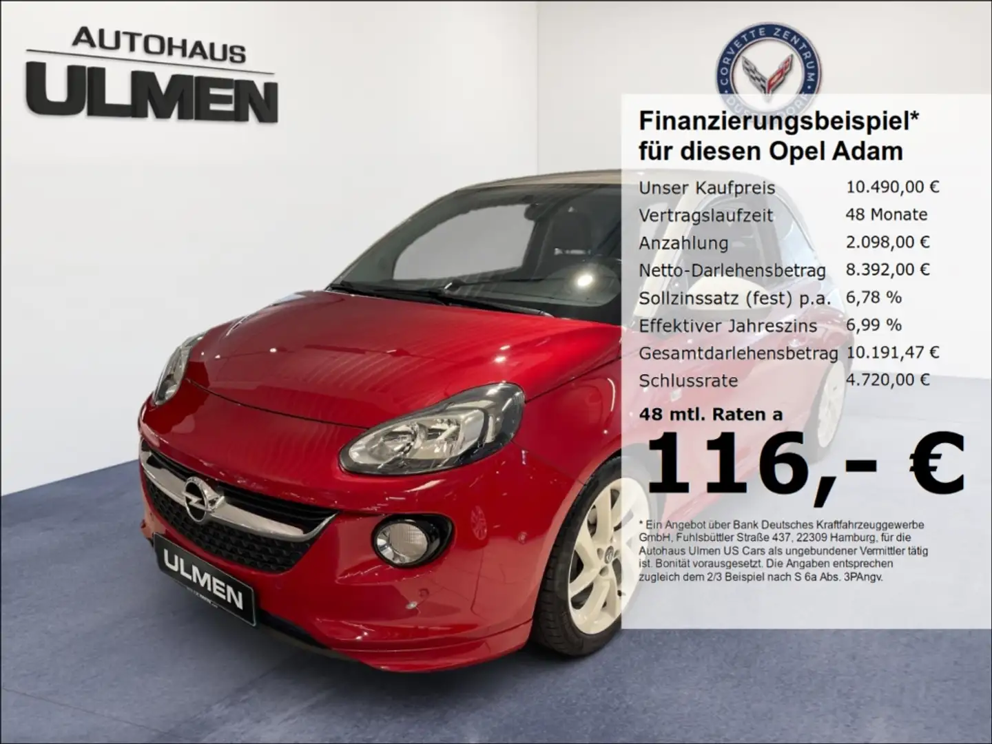 Opel Adam 1.4 Slam Sport-Paket Klimaautom. Infinity-Sound In Rood - 1